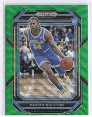 2023 Panini Prizm Green Wave Draft Picks David Singleton #16 RC UCLA